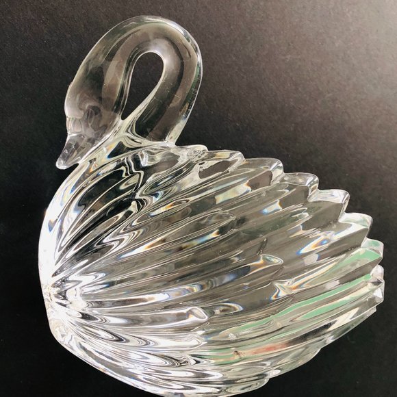 VINTAGE Crystal Swan Lead Crystal West Germany